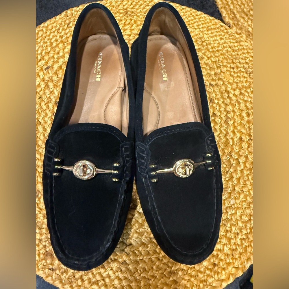Coach Arlene Black Suede Leather